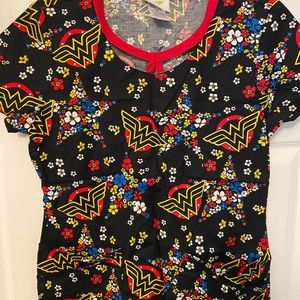 Wonder Woman scrub top